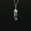 Pendentif "Concentration" Pointe en Fluorite