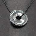 Pendentif Donut "Dissipation" en Hématite