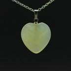 Pendentif "Sérénité" en Jade Coeur 2 cm - lespierresdubienetre