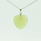 Pendentif "Sérénité" en Jade Coeur 2 cm - lespierresdubienetre